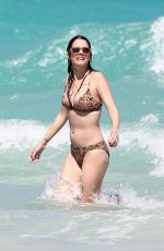 JULIE GONZALO in Bikini at a Beach in Miami