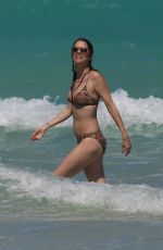 JULIE GONZALO in Bikini at a Beach in Miami