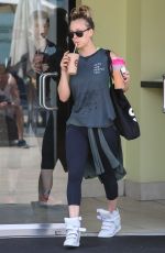 KALEY CUOCO Leaves Earth Bar in Los Angeles