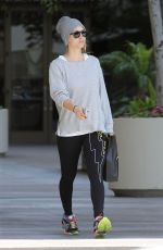 KALEY CUOCO Leaves Newsroom Cafe in West Hollywood