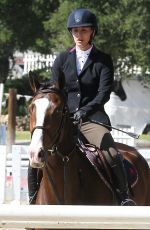 KALEY CUOCO Rides Her Horse in Los ANgeles