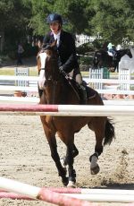 KALEY CUOCO Rides Her Horse in Los ANgeles