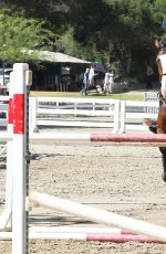 KALEY CUOCO Rides Her Horse in Los ANgeles