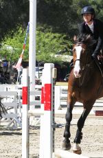 KALEY CUOCO Rides Her Horse in Los ANgeles