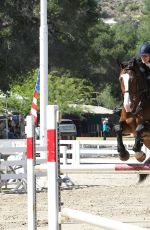 KALEY CUOCO Rides Her Horse in Los ANgeles
