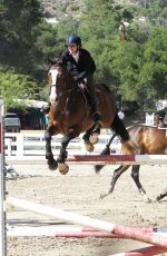 KALEY CUOCO Rides Her Horse in Los ANgeles
