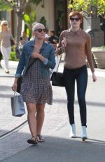 KAREN GILLAN Shopping at the Grove in Hollywood