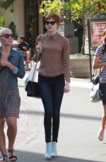 KAREN GILLAN Shopping at the Grove in Hollywood