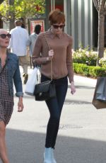 KAREN GILLAN Shopping at the Grove in Hollywood