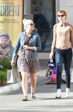 KAREN GILLAN Shopping at the Grove in Hollywood