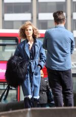 KARLIE KLOSS on a Photoshoot at Vogue Festival in London