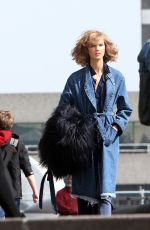 KARLIE KLOSS on a Photoshoot at Vogue Festival in London