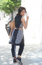 KAT GRAHAM in Tights Leaves a Dance Studio in Los Angeles
