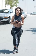 KAT GRAHAM in Tights Leaves a Dance Studio in Los Angeles