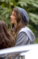 KATE BECKINSALE on the Set of Absolutely Anything in London