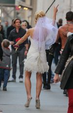 KATE GOSSELIN in Wedding Dress Promotes Brides for a Day in New York
