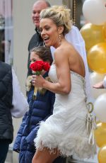 KATE GOSSELIN in Wedding Dress Promotes Brides for a Day in New York