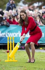 KATE MIDDLETON at Latimer Square Gardens in Christchurch in New Zealand 