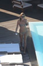 KATE MOSS in Bikini at a Hotel Pool in Rio De Janeiro
