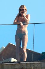 KATE MOSS in Bikini at a Hotel Pool in Rio De Janeiro