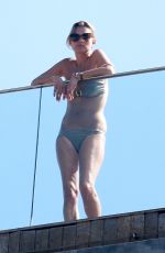 KATE MOSS in Bikini at a Hotel Pool in Rio De Janeiro