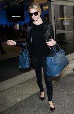KATE UPTON Arrives at Los Angeles International Airport