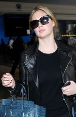 KATE UPTON Arrives at Los Angeles International Airport