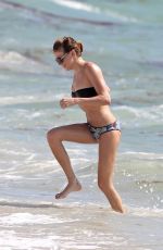 KATIE CASSIDY in Bikini at a Beach in Miami