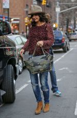 KATIE HOLMES at Dangerous Liaisons Set in New York 