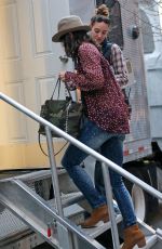 KATIE HOLMES at Dangerous Liaisons Set in New York 