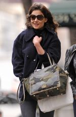 KATIE HOLMES Heading to Set of Dangerous Liaisons in New York
