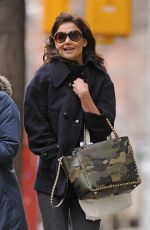 KATIE HOLMES Heading to Set of Dangerous Liaisons in New York