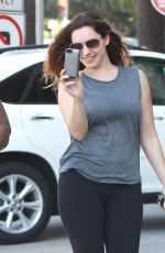 KELLY BROOK in Tights Leaves a Gym in West Hollywood