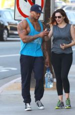 KELLY BROOK in Tights Leaves a Gym in West Hollywood