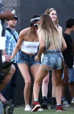 KENDALL JENNER in Daisy Dukes at Coachella Festival in Indio