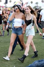 KENDALL JENNER in Daisy Dukes at Coachella Festival in Indio