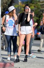 KENDALL JENNER in Shorts Out in West Hollywood