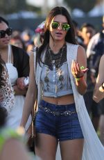 KENDALL JENNER Out and About in Coachella
