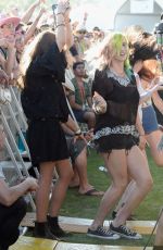 KESHA Out and About in Coachella