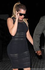 KHLOE KARDASHIAN  Arrives to Cecconi