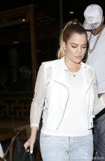 KHLOE KARDASHIAN Leaves Crustacean in Beverly Hills