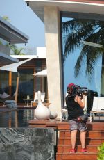 KIM KARDASHIAN in Bikini Filming Her Show in Thailand