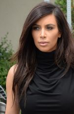 KIM KARDASHIAN on the Set of Keeping Up with Kardashian in Los Angeles