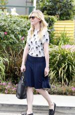 KIRSTEN DUNST Leaves Lemonade Cafe in West Hollywood