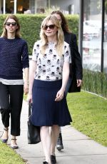 KIRSTEN DUNST Leaves Lemonade Cafe in West Hollywood