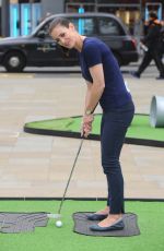 KIRSTY GALLACHER at Performance Putting Challenge Photocall in London