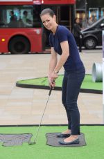 KIRSTY GALLACHER at Performance Putting Challenge Photocall in London