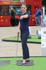 KIRSTY GALLACHER at Performance Putting Challenge Photocall in London