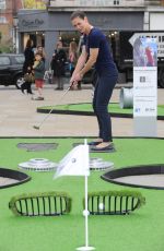 KIRSTY GALLACHER at Performance Putting Challenge Photocall in London