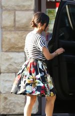 KOURTNEY KARDASHIAN in Skirt Leaves a Convenience Store
